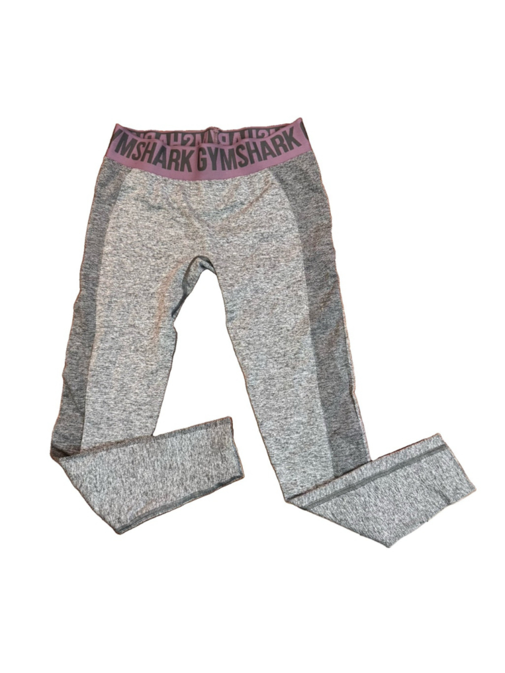 Gymshark Flex High Waisted Leggings Size:M Gray Marl Purple Seamless Women